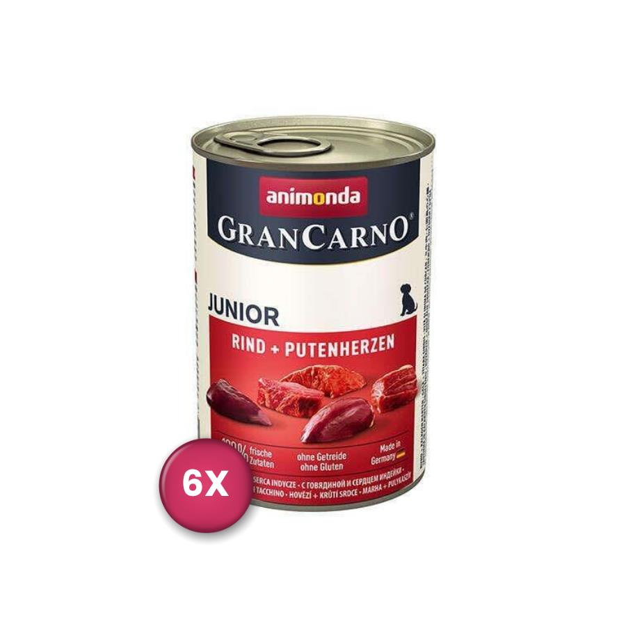 Animonda Gran Carno Junıor Hindili Sığır Etli Yavru Köpek Konservesi 400 Gr 6 Al 5 Öde