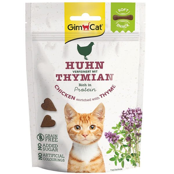 Gimcat Tahılsız Tavuk ve Kekikli Kedi Ödül Bisküvisi 60 Gr