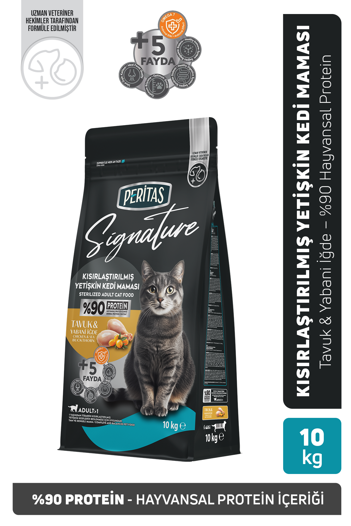 Signature Tavuklu Kısırlaştırılmış Yetişkin Kedi Maması 10 Kg