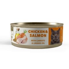 Amity Süper Premium Tavuk ve Somonlu Yetişkin Konserve Kedi Maması 80 Gr
