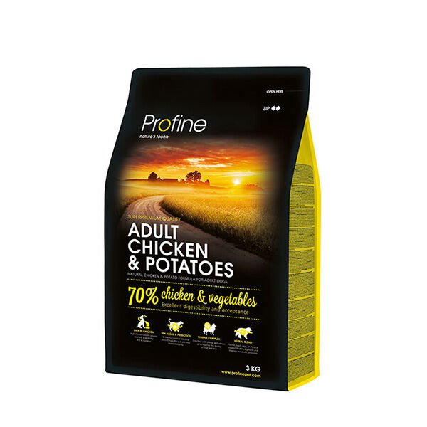 Profine Düşük Tahıllı Adult Tavuklu Yetişkin Köpek Maması 3 Kg