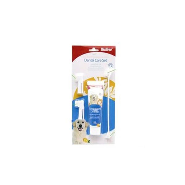 Bioline Portakal Aromalı Köpek Ağız Bakım Seti 100 Gr