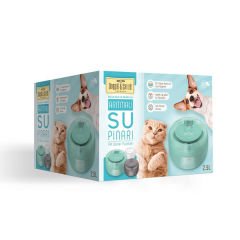 Cattie Kedi ve Köpek Klasik Model Arıtmalı Su Pınarı Beyaz 1 W 2.5 Lt