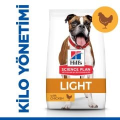 Hill's SCIENCE PLAN Light Yetişkin Orta Irk Tavuklu Köpek Maması 2,5 kg