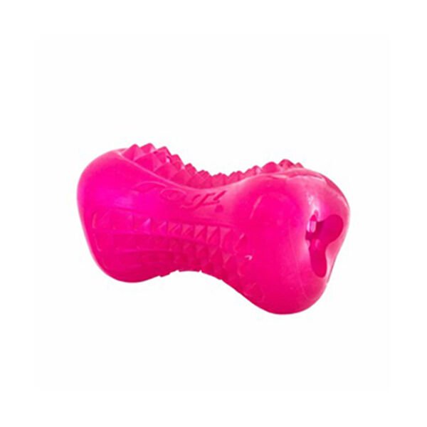 Rogz Toyz Yumz Treat Diş Bakım ve Çiğneme Plastik Köpek Oyuncağı Pembe Large 15 Cm