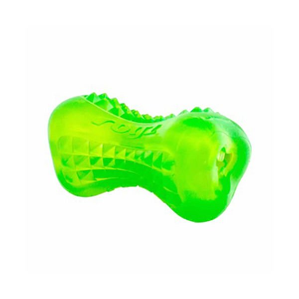 Rogz Toyz Yumz Treat Diş Bakım ve Çiğneme Plastik Köpek Oyuncağı Yeşil Large 15 Cm