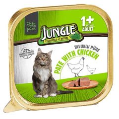 Jungle Tavuklu Pate Yetişkin Konserve Kedi Maması 100 Gr