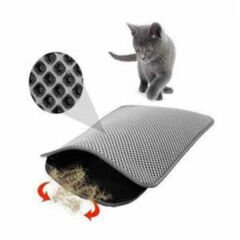 Petzz Elekli Kedi Kumu Paspası 60X45 Cm Gri