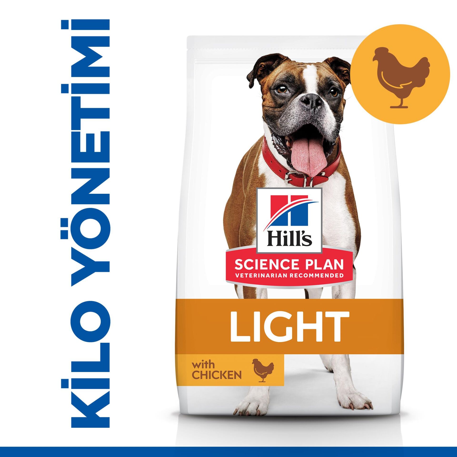Hill's SCIENCE PLAN Light Yetişkin Orta Irk Tavuklu Köpek Maması 14 kg