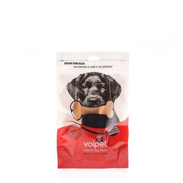 Voipet Kurutulmuş Doğal Köpek Ödülü Dana Kulak 100 Gr