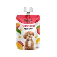 Reflex Plus Smoothie Biftekli ve Mangolu Sıvı Yetişkin Köpek Ödül Maması 85 Gr