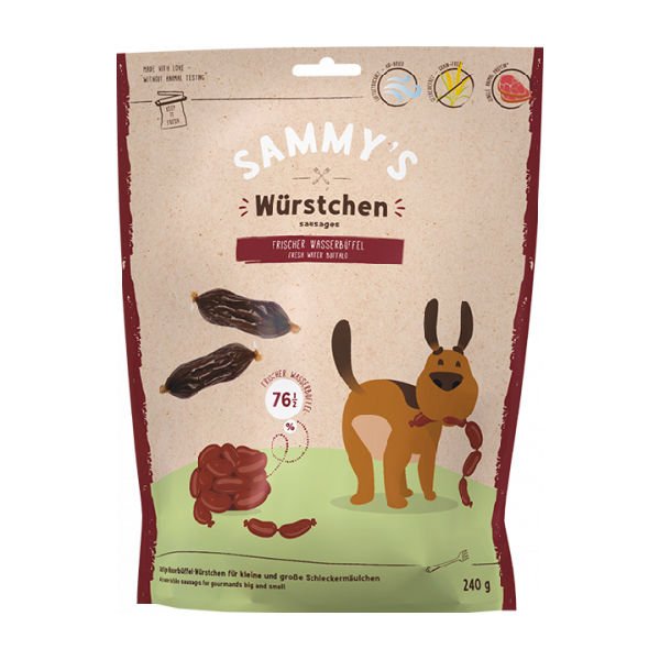 Sammy's Sausages Water Sosisli Bufalo Etli Köpek Ödül Maması 180 Gr