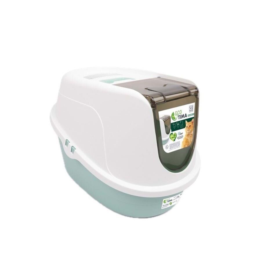 M-Pets Eco Tıma Kapalı Kedi Tuvaleti L 60,2x45,1x42,4 Cm Yeşil