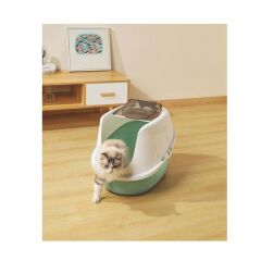 M-Pets Eco Tıma Kapalı Kedi Tuvaleti L 60,2x45,1x42,4 Cm Yeşil