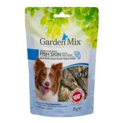 Garden Mix Balık Derisi Sargılı Kemik Köpek Ödülü 75 Gr 1 Adet