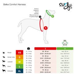 Curli Belka Comfort Harness Köpek Göğüs Tasması Kahverengi Large 70-76x50 Cm