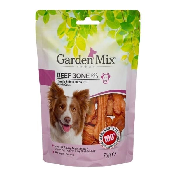 Garden Mix Kemik Şekilli Dana Etli Köpek Ödülü 75 Gr 1 Adet