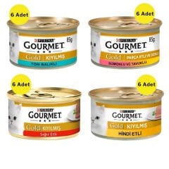 Gourmet Gold Karışık Yetişkin Konserve Kedi Maması 24x85 Gr