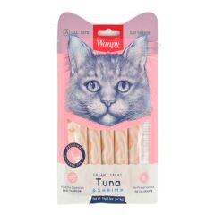 Wanpy Ton Balığı ve Karidesli Sıvı Kedi Ödül Maması 25x14 Gr