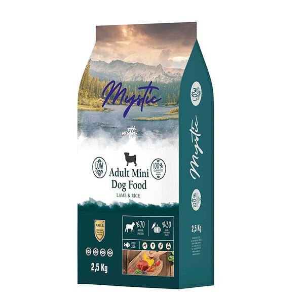 Mystic Kuzulu Az Tahıllı Küçük ve Orta Irk Yetişkin Köpek Maması 2.5 Kg