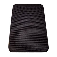 Cattie Altıgen Model Kum Toplayıcı Fonksiyonel Kedi Paspası Medium Siyah 37x50 Cm