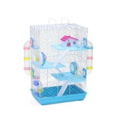 Dayang Oyun Parklı Hamster Kafesi Renkli 55x30x70 Cm
