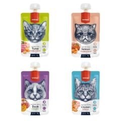 Wanpy Karışık Lezzetler Doğal Sıvı Kedi Ödül Maması 4x90 Gr