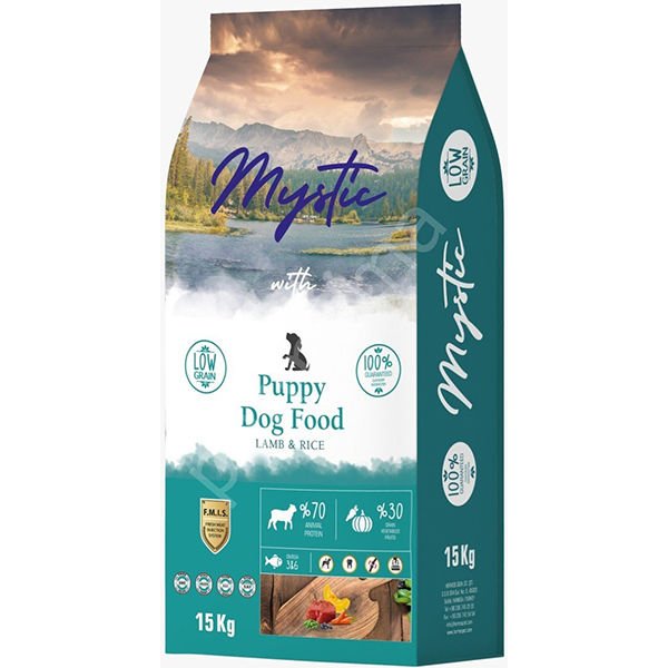 Mystic Puppy Az Tahıllı Kuzulu Yavru Köpek Maması 15 Kg
