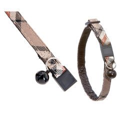 Karlie Ekose Kedi Boyun Tasması Kahverengi 10 Mm 30 Cm