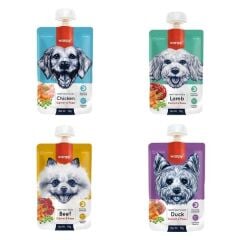 Wanpy Karışık Lezzetler Doğal Sıvı Köpek Ödül Maması 4x90 Gr