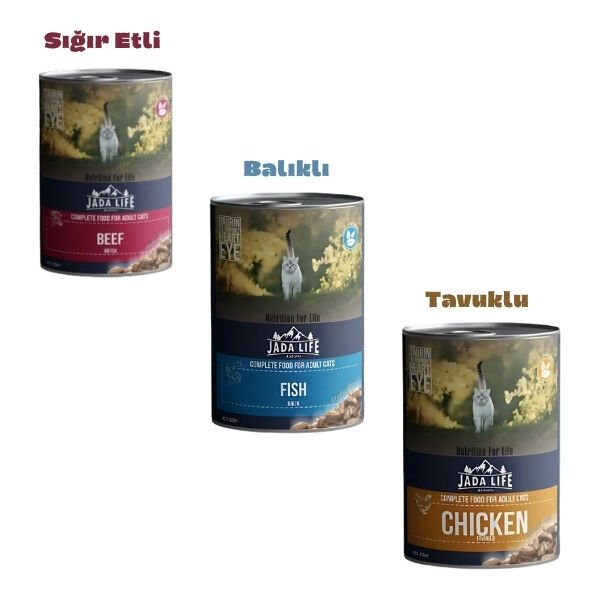 Jadawa Jada Life Karışık Konserve Kedi Maması 3x415 Gr