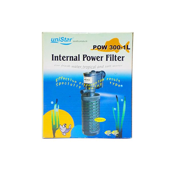 Unistar Pow 300-1l Akvaryum İç Filtresi 500 L/h