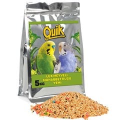 Quik Lüx Meyveli Muhabbet Kuşu Yemi 5 Kg