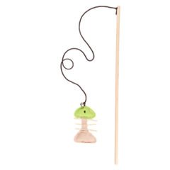 Flamingo Doğal Balıklı Kedi Oltası 15x9x43 Cm