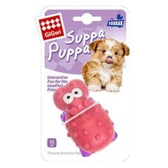 Gigwi Suppa Puppa Hipopotam Köpek Diş Kaşıma Oyuncağı Mor/Pembe