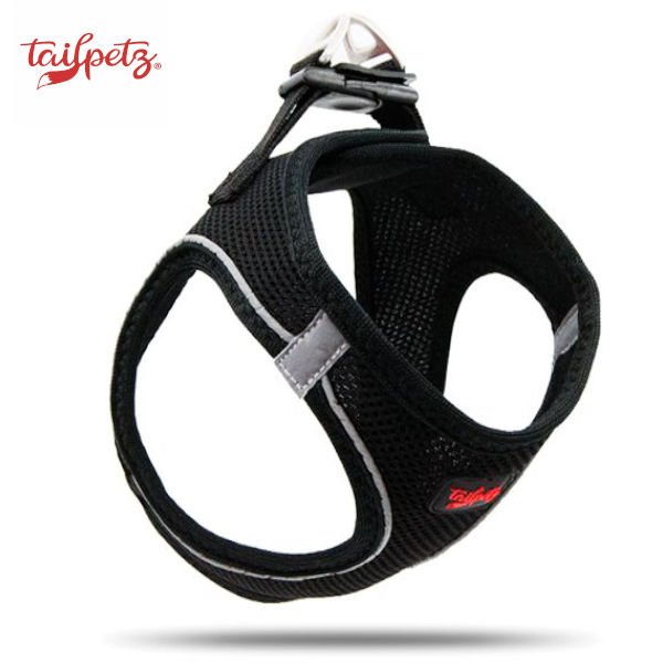 Tailpetz Air-Mesh Harness Köpek Göğüs Tasması Siyah XL