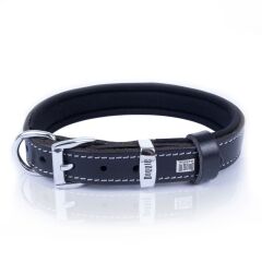 Doggie Comfort Deri Çivili Köpek Boyun Tasması Small Siyah 2x30-35 Cm