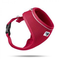 Curli Basic Air-Mesh Köpek Göğüs Tasması Kırmızı Small 34-40x27 Cm