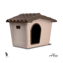 Mp Bergamo Eco Sprint Plastik Köpek Kulübesi Bej/Kahverengi Large 99x70x75 Cm