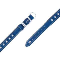 Doggie Comfort Deri Çivili Köpek Boyun Tasması Small Mavi 2x30-35 Cm