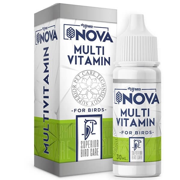 Nova Multi Vitamin Kafes Kuşları İçin Vitamin ve Mineral Takviyesi 30 Ml