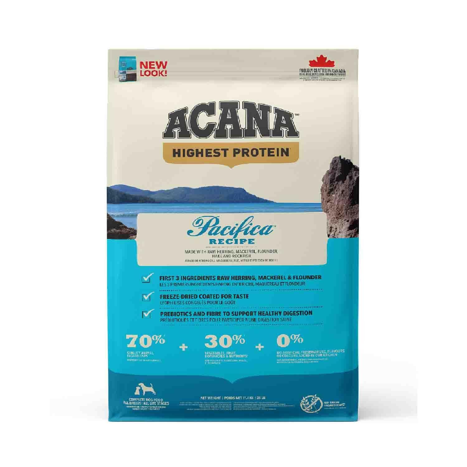 Acana Pacifica Balıklı Tahılsız Tüm Irk ve Yaşam Evreleri İçin Köpek Maması 11,4 kg