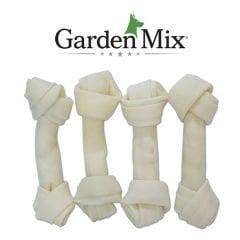 Garden Mix Beyaz Düğümlü Köpek Ödül Kemiği 4x5x5.5 Cm