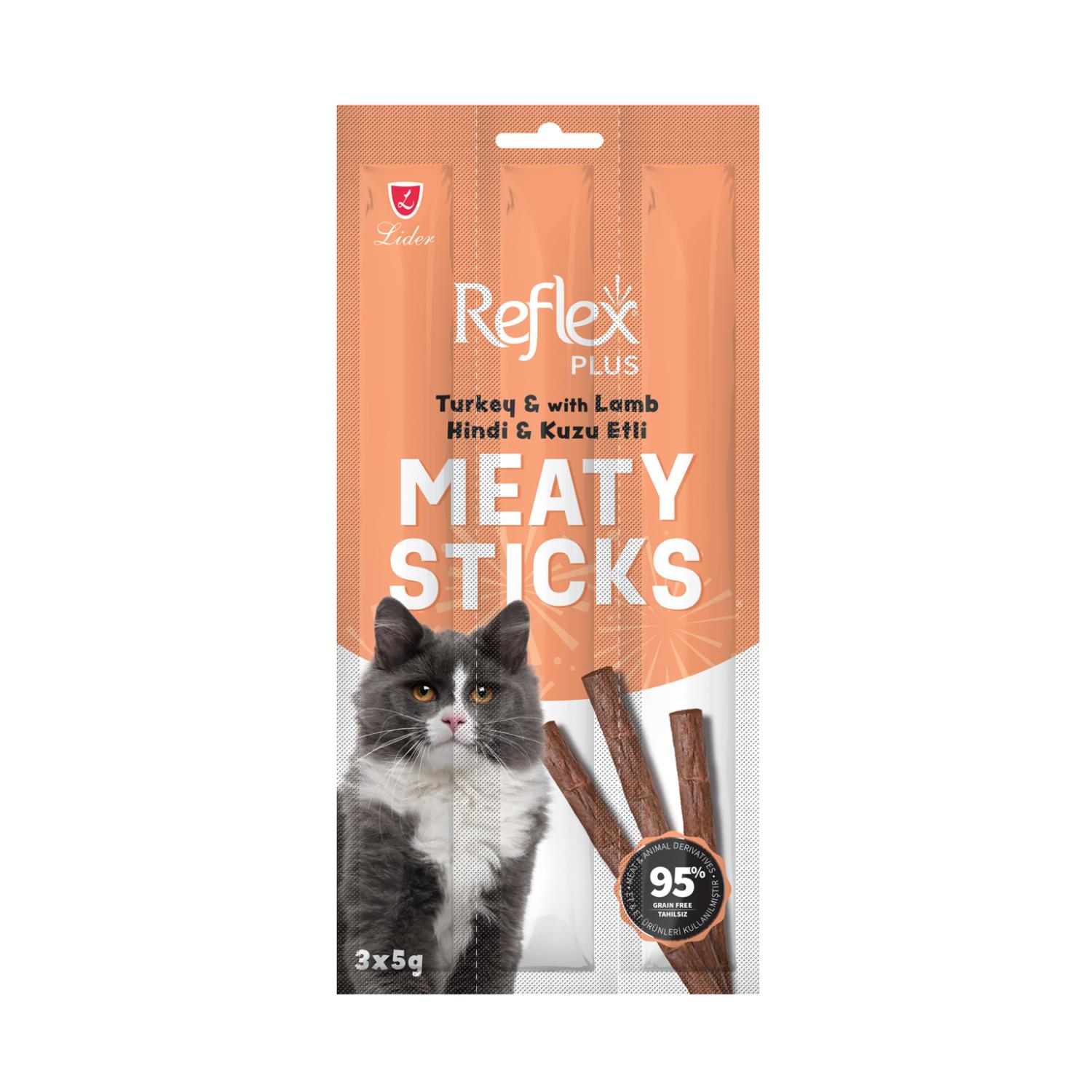 Reflex Hindili Kuzulu Kedi Ödül Çubuğu 3 X 5 gr