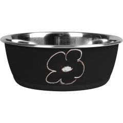 Flamingo Writable Kedi ve Köpek Mama Kabı Siyah 950 Ml