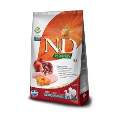 N&D Pumpkin Balkabaklı Tavuklu Orta ve Büyük Irk Yetişkin Köpek Maması 2.5 Kg