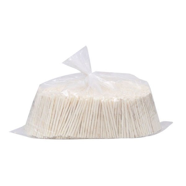 Delibon Deri İnce Burgu Kemik Köpek Ödülü Beyaz 5 Kg