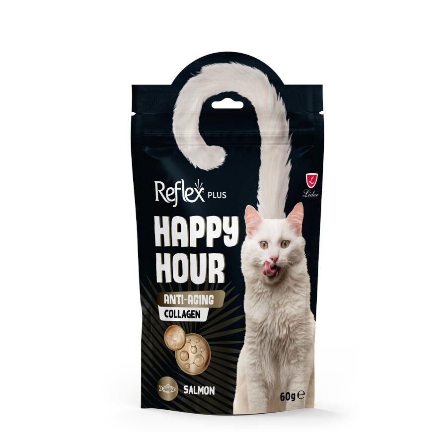 Reflex Plus Happy Hour Anti-Aging Collagen Yetişkin Kediler İçin Ödül Maması 60 Gr