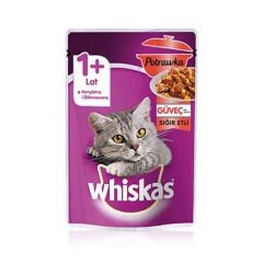 Whiskas Pouch Güveç Sığır Etli Yetişkin Konserve Kedi Maması 1 Adet 85 Gr