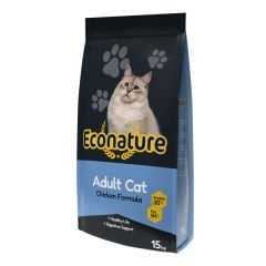 Econature Tavuklu Yetişkin Kedi Maması 15 Kg
